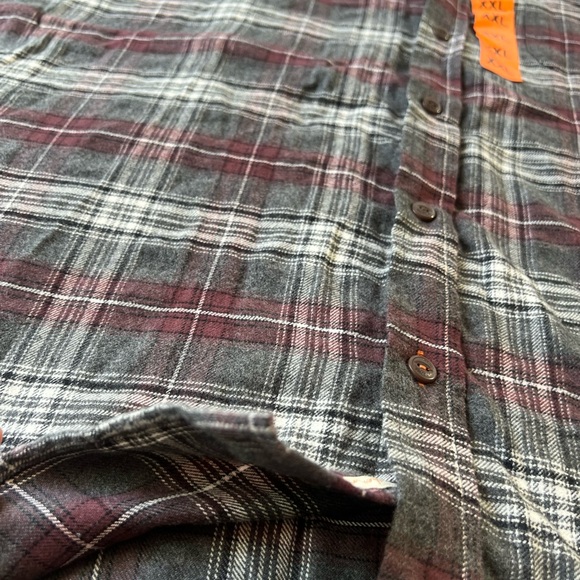 NEW XXL Original Weatherproof Vintage Men’s Plaid Flannel Long Sleeve Shirt NWT - Picture 6 of 9